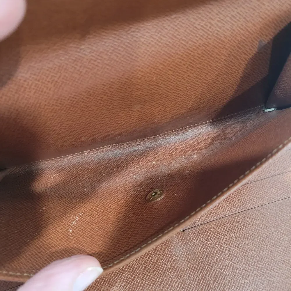 Louis‎ Vuitton Monogram Porte Tresor Long Wallet Trifold Envelope Brown Vintage